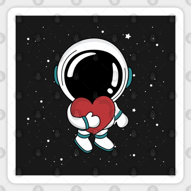 Love Astronaut Valentine Da Sticker by HolidayBug
